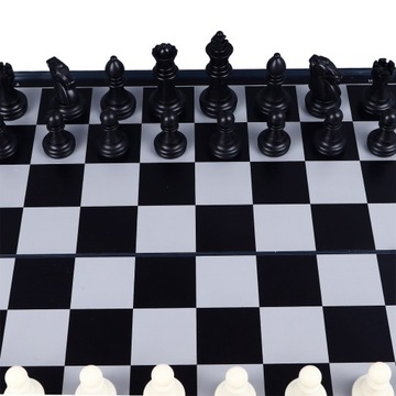 Набор магнитных шахмат 3 в 1, портативная складная пластиковая шахматная доска в