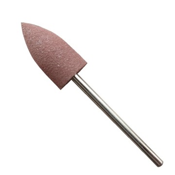 Frez silikonowy polerski do paznokci stożek #4 czerwony manicure