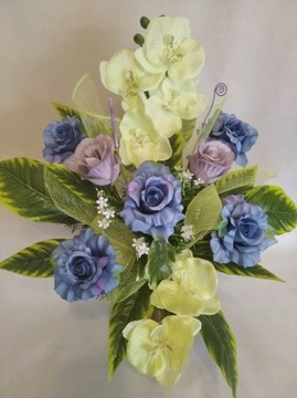 Могильные цветы БУКЕТНЫЙ НАБОР ИСКУССТВЕННАЯ КОМПОЗИЦИЯ!