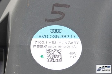 AUDI A3 Q2 GŁOŚNIKI ZESTAW GŁOŚNIKÓW 8V4035411B 8V0035415D 8V0035382D 8V003