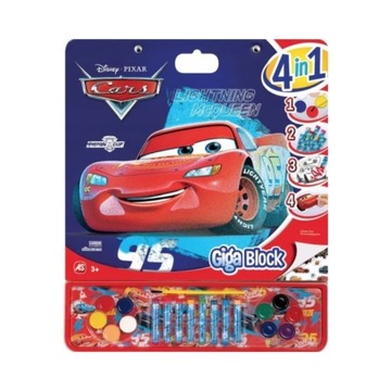 KOLOROWANKA GIGA BLOCK 4W1 CARS AS AUTA WIELKA 41CM