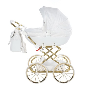 Wózek dla lalek Tako DOLCE mini 07 WHITE GOLD