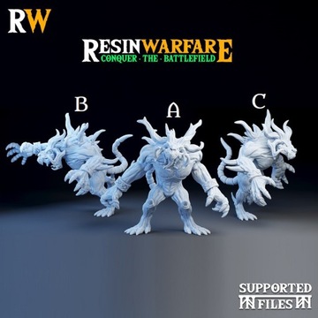 Thirteen Tails Demon Rat Brutes Resin Warfare 28 m