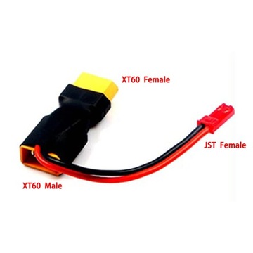 CR-040 XT60 XT T plug Female to Male JST Male / Female in-line Power A Plug
