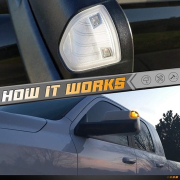 LAMPY SIGNALIZAČNÍ DO ZRCÁTKO BOČNÍHO RAM 1500 2500 3500 4500