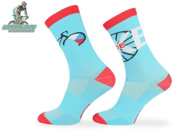 Велосипедные носки Comodo BIK2 с модным велосипедным узором