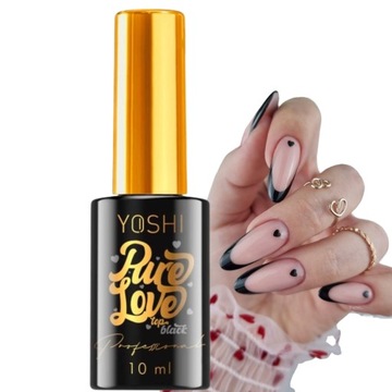 YOSHI TOP PURE LOVE BLACK 10ML - TOP HYBRYDOWY Z CZARNYMI SERDUSZKAMI