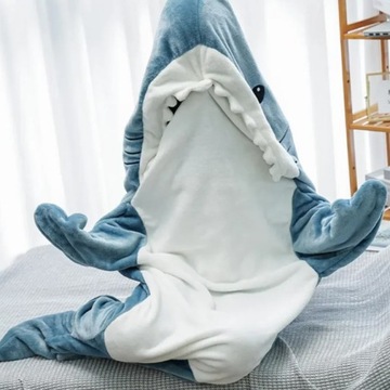 SHARK BLANKET SHARK Пижама Спальный мешок Костюм Синий РАЗМЕР XXL