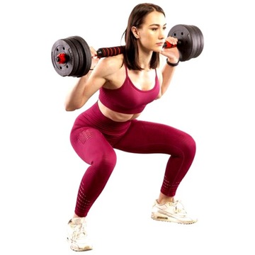 Гантели битумные 2х7,5кг с соединителем, комплект 15кг