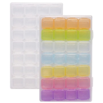 Plastikowe mini pudełka do przechowywania Mały organizer do koralików