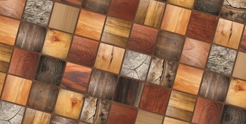 Стеновые панели Деревянная мозаика 3D ПВХ FAMED BAR