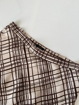 Massimo Dutti spódnica midi wzorzysta wiskoza XL