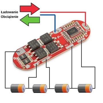 Литий-ионное зарядное устройство BMS 4S 25А
