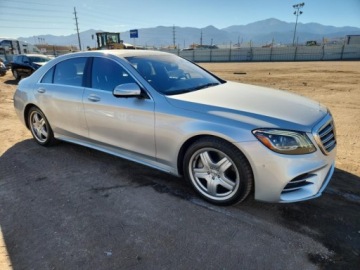 Mercedes Klasa S W222 2019 Mercedes-Benz Klasa S 2019r., S 560 4matic, 4L, od ubezpieczalni 4.0 463KM, zdjęcie 2