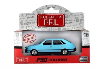 Samochód auto PRL Polonez FSO 1:43 niebieski