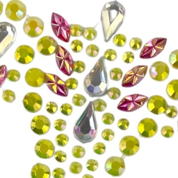 Кристаллы для лица МАСКА НА ХЭЛЛОУИН Череп