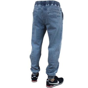 PROSTO jogger PAZY jeans spodnie light blue od ARI roz L