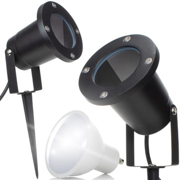 LAMPA ZEWNĘTRZNA WBIJANA DO PODŚWIETLENIA DRZEW KRZEWÓW ŻARÓWKA NEUTRALNA