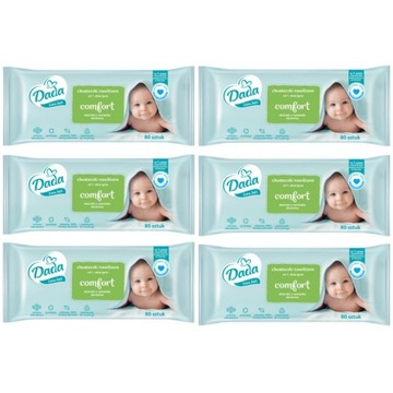 Chusteczki Nawilżane Dada Extra Soft Comfort 6x80 szt.