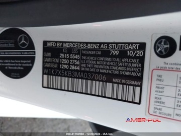 Mercedes AMG GT C190 2021 Mercedes-Benz AMG GT 2021 r., 3,0L GT 43 4-DOOR COUPE 3.0 Benzyna 362KM, zdjęcie 11