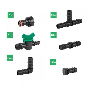 КОМПЛЕКТ КАПЕЛЬНОГО ОРОШЕНИЯ 16мм 42ШТ.
