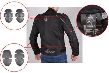 Мотоциклетная куртка Husar Rapid GP с черным текстилем для одежды