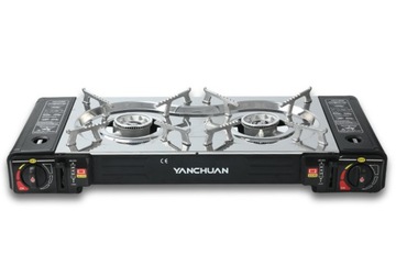 ПОРТАТИВНАЯ ТУРИСТИЧЕСКАЯ ГАЗОВАЯ ПЛИТА С 2 КОНФОРКАМИ