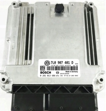 ECU VW TOUAREG 3.0 7L0907401D 0281013686 IMOBILIZÉR OFF