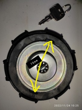 Korek wlewu paliwa Iveco Man, Merc RVI z kluczem