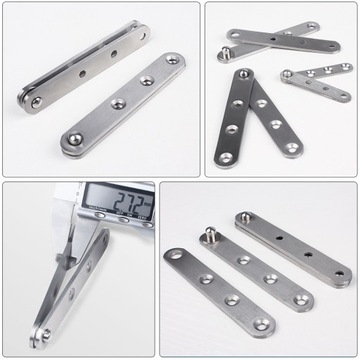 6 ШТ. ПЕТЛИ ДЛЯ ШКАФА ИЗ НЕРЖАВЕЮЩЕЙ СТАЛИ 360° ДВЕРНЫЕ И МЕБЕЛЬНЫЕ АКСЕССУАРЫ