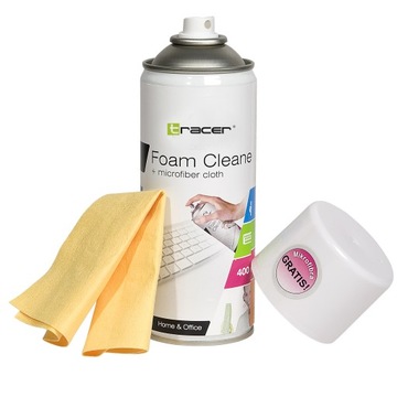 PIANKA DO CZYSZCZENIA 400ml DO PLASTIKÓW + MIKROFIBRA