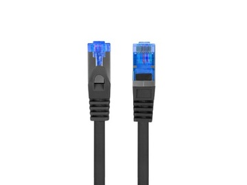 Kabel sieciowy PatchCord Cat 6A 3m S/FTP Czarny