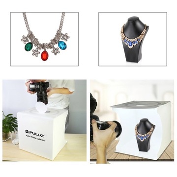 PULUZ PU5030 БЕСТЕНЕВАЯ ФОТОТЕНТА 30 СМ 1200 ЛМ СВЕТОДИОД 6500-3200K