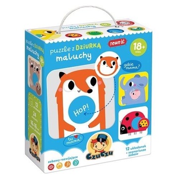 PUZZLE Z DZIURKĄ MALUCHY 18M+