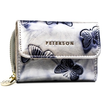 PETERSON damski portfel skórzany mały portmonetka na prezent skóra