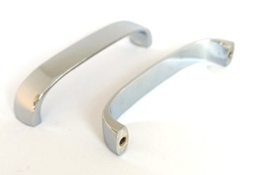 ПРЯМАЯ ХРОМИРОВАННАЯ МЕБЕЛЬНАЯ РУЧКА, ШИРИНА 128ММ