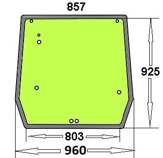szyba tylna Case JX 55 60 65 70 75 80 85 90 95 ...