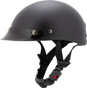 Kask orzeszek mat z daszkiem na Choppera L (59-60)