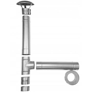 Замена дымохода КОМБИ фи125 1м