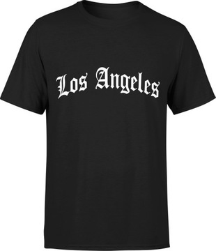 KOSZULKA LOS ANGELES CALIFORNIA USA LA MĘSKA ROZ S T-SHIRT MĘSKI TSHIRT