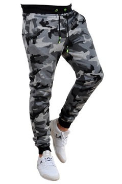 KZ15 r. 4XL MĘSKIE SPODNIE DRESOWE JOGGERY GŁADKIE