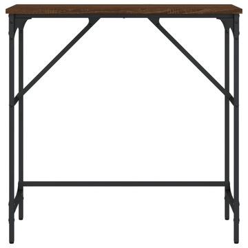 Консоль vidaXL Дуб Коричневый 75x32x75 см