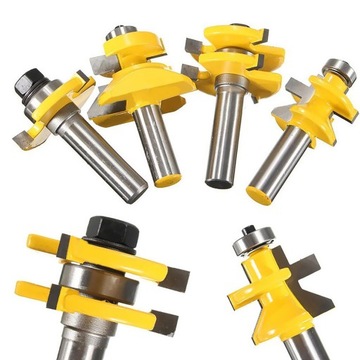 Набор из 4 фрезерных фрез, 1/2\\хвостовик