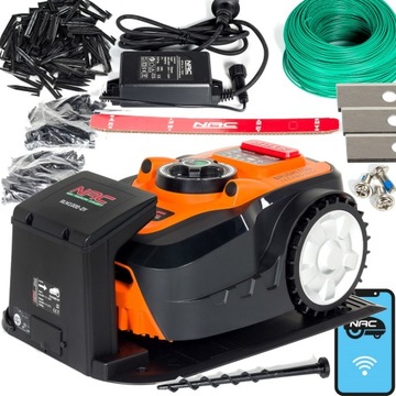 Robot koszący Kosiarka samojezdna NAC 1000 m2 Smart Wi-Fi Noże 18 cm