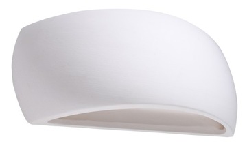 Kinkiet ceramiczny PONTIUS Biały Oprawa Ścienna G9