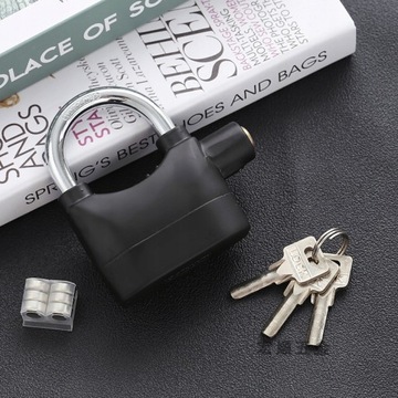 Навесной замок с сигнализацией громкой сигнализации 110 дБ, замок для мотоцикла, для гаражных ворот