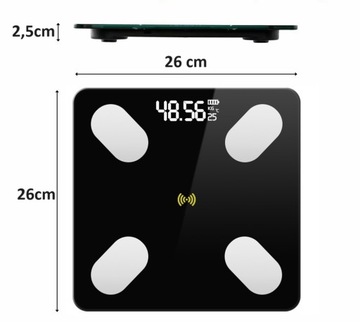 АНАЛИТИЧЕСКИЕ ВЕСЫ ДЛЯ ВАННОЙ ТОНКИЕ 180 КГ SMART + 31 в 1 ANDROID iOS ТОЧНОСТЬ