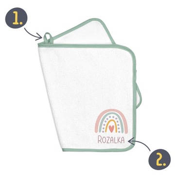 RĘCZNIK DO PRZEDSZKOLA ŻŁOBKA Z IMIENIEM DLA PRZEDSZKOLAKA DLA DZIECI 50x30