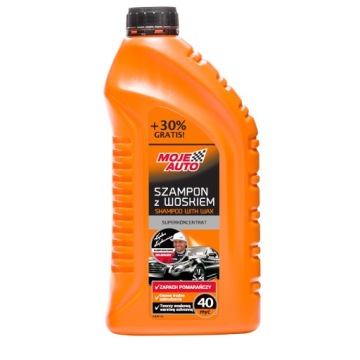 MOJE AUTO SZAMPON SAMOCHODOWY Z WOSKIEM 1000 ML PLUS 30% GRATIS