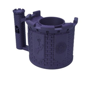 Uchwyt na kubek i puszkę - Czarodziej z wieżą na kości +2 tacki i licznik